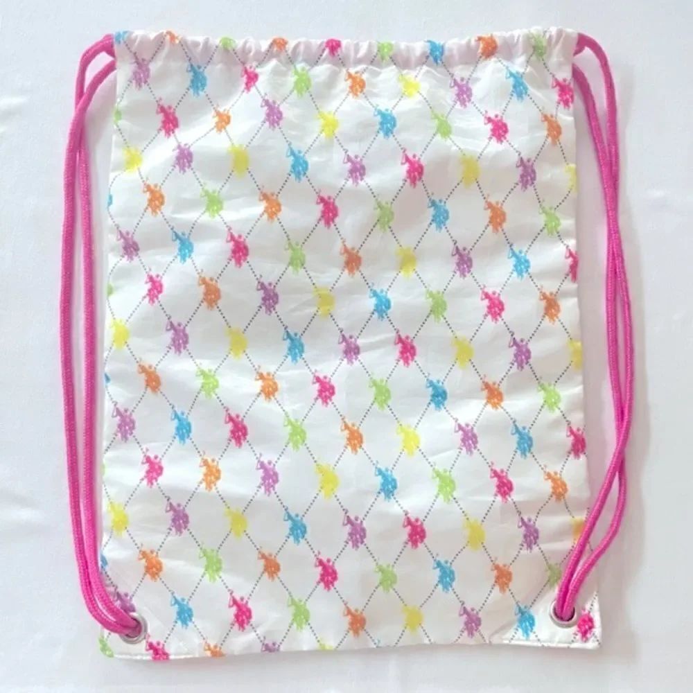 Polo Print Drawstring Backpack - Picture 2 of 3